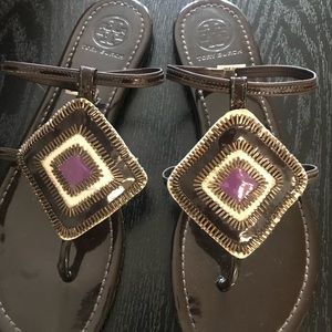 Tory Burch Tribal Flat Sandal size 9.5